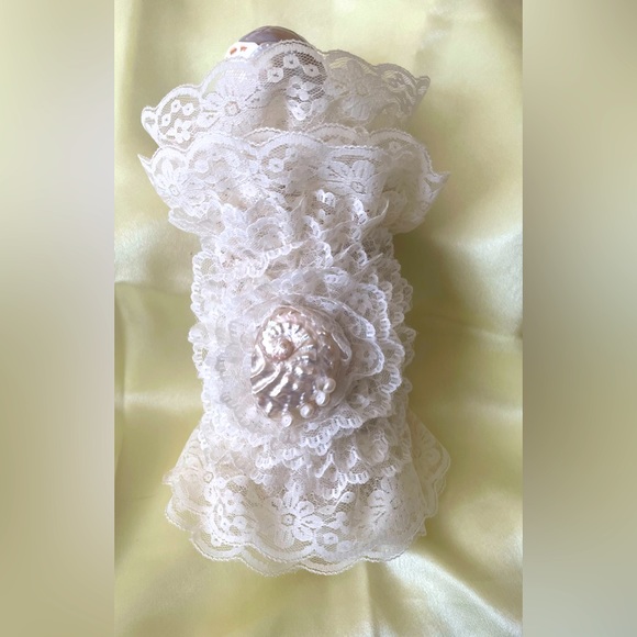 Hand Crafted Other - Hand Crafted Gypsy Jar VanillaScented,PearlyShells,Cream&Lace